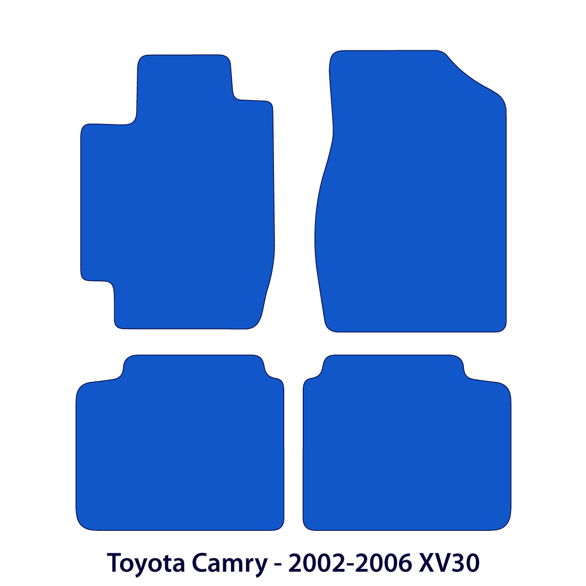 Dywaniki welurowe do Toyota Camry 2002-2006 – XV30 – Czarne Exclusive