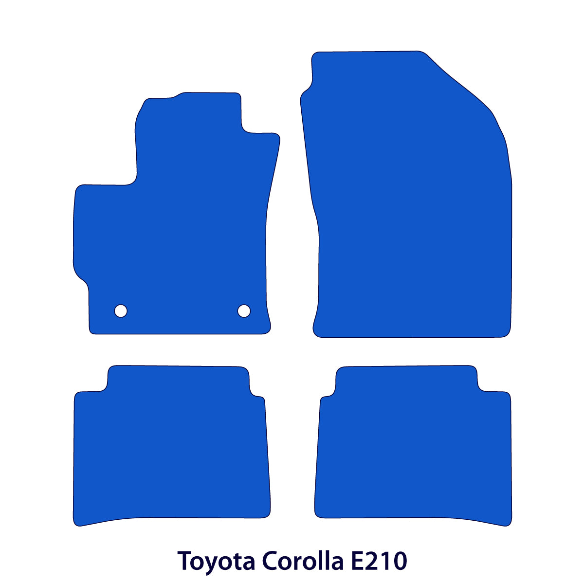 Toyota Corolla Fußmatten – Limousine, Kombi 2019-2026 E210 - Schwarz