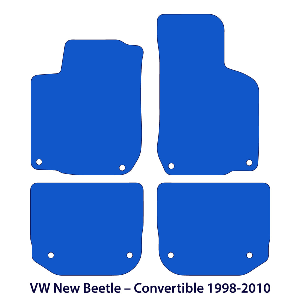 Dywaniki welurowe do Volkswagen New Beetle Kabriolet 1998-2010 – Beżowe
