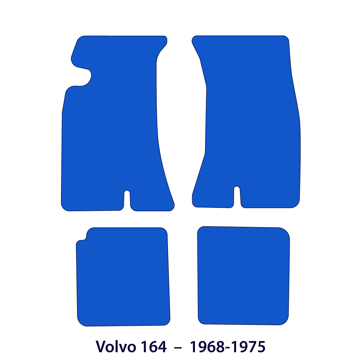 Volvo 164 Velours Fußmatten 1968-1975 – Amazon – Schwarz