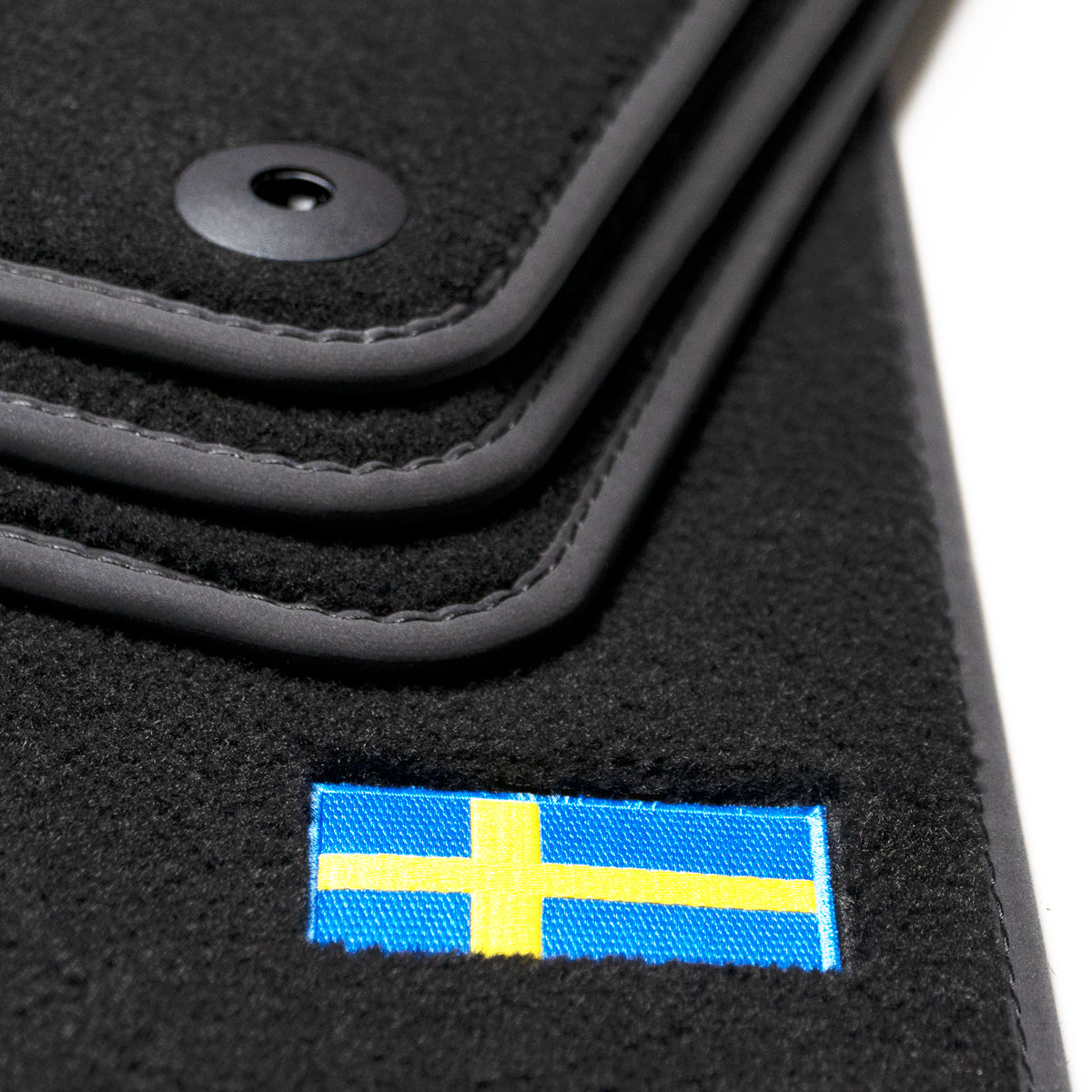 Volvo S60 Velours Fußmatten 2000-2009 – 1. Generation – Flaggen-Logo